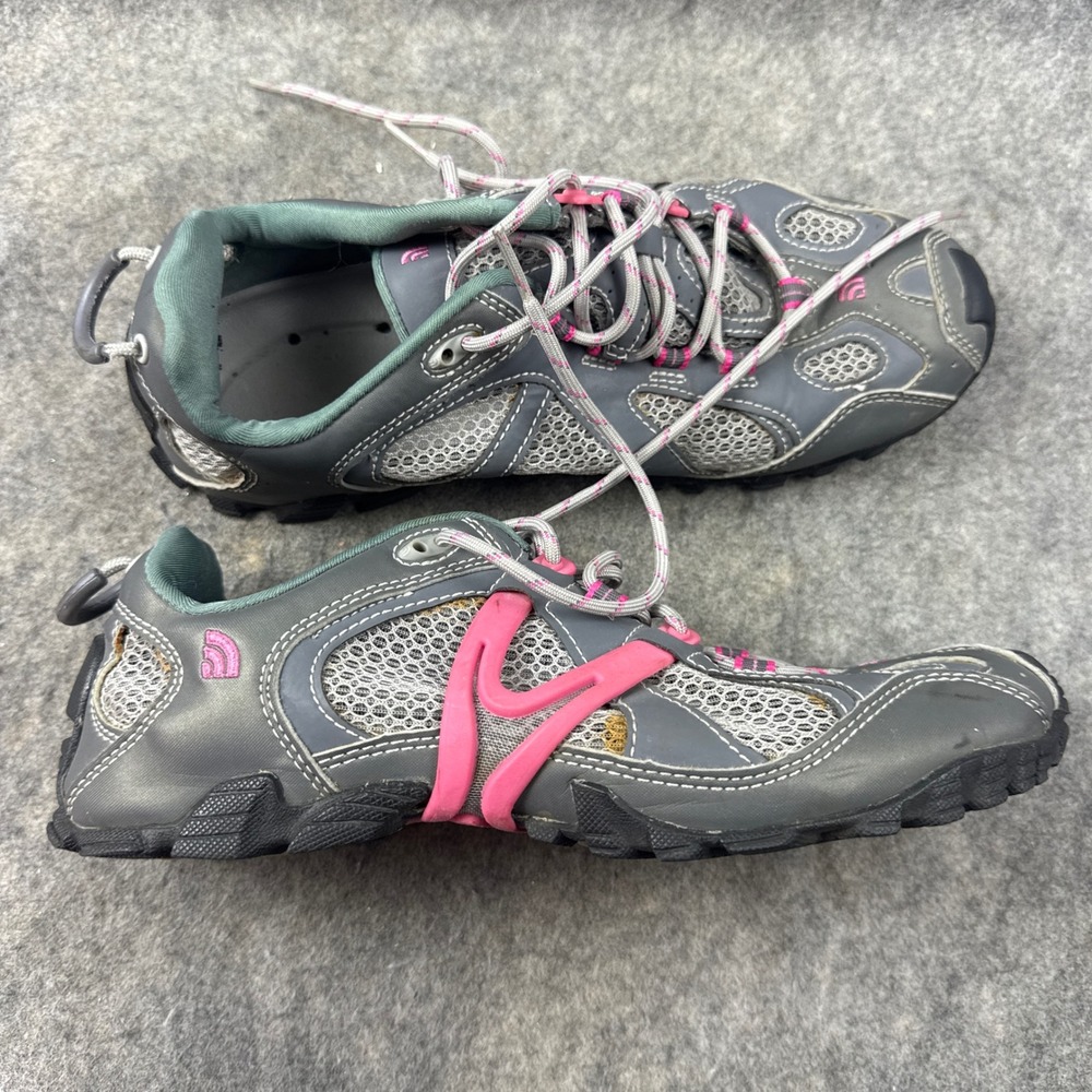 The North Face AX4L Womens 9 Grey Pink Trail Running Hiking Shoes HydroTrak - Picture 9 of 9
